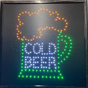 Cold Beer Led Sign,Window Sign,Business SignCold Beer