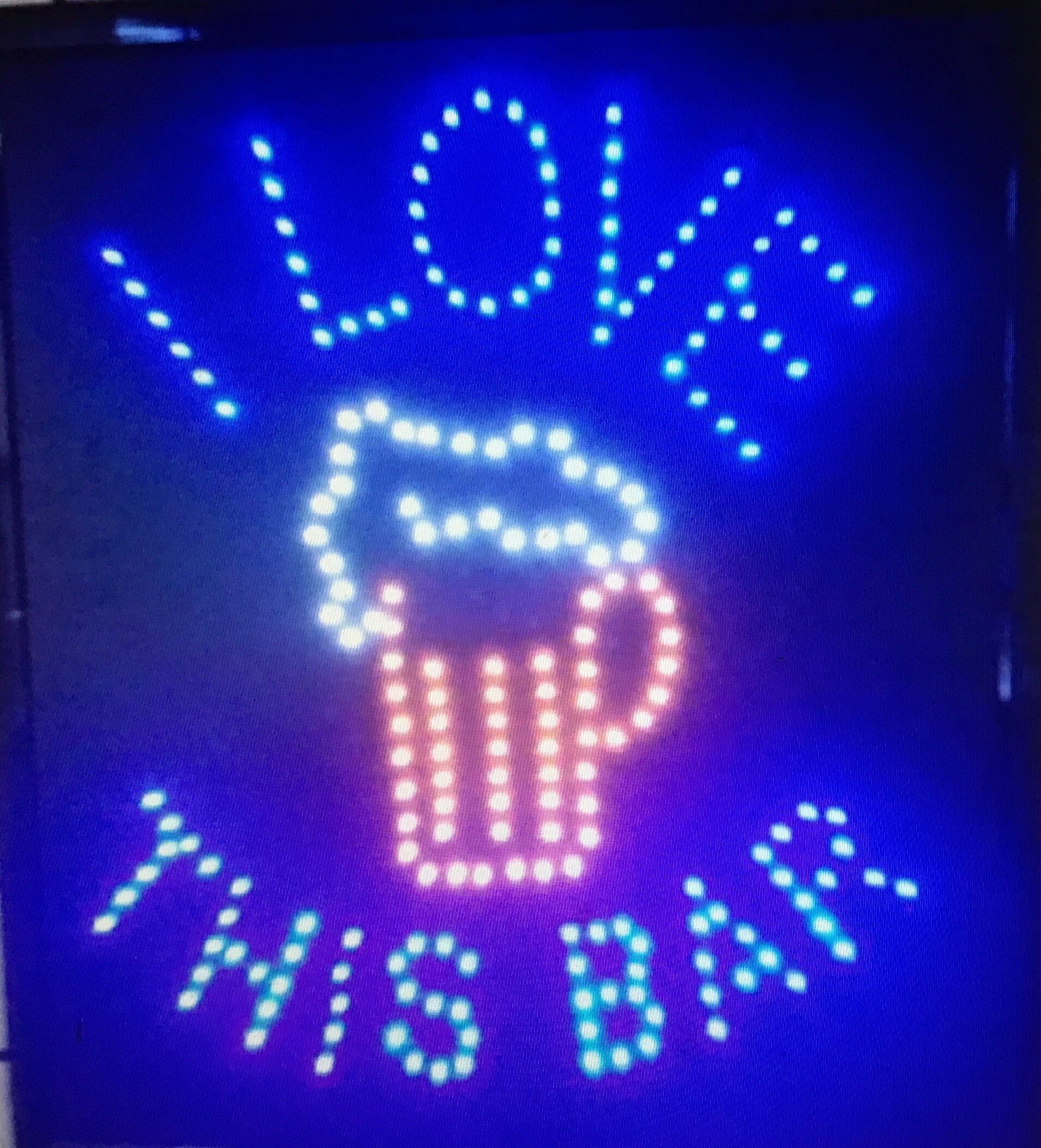 170150 I Love This Bar Pub Beer Rum Masculine Foam Display LED Light Sign 170150 I Love This Bar Pub Beer Rum Masculine Foam Display LED Light Sign