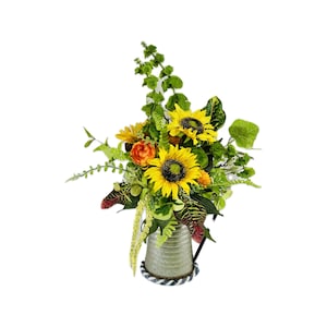 Sunflower Centerpiece , Farmhouse Home Decor, Sunflower Lover, Table Centerpiece, Summer Decor, Gift For Weddings, Mother's Day Gift