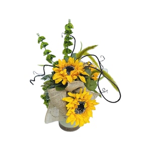 Sunflower Centerpiece , Farmhouse Home Decor, Sunflower Lover, Table Centerpiece, Summer Decor, Gifts For Weddings, Mother's Day Gift