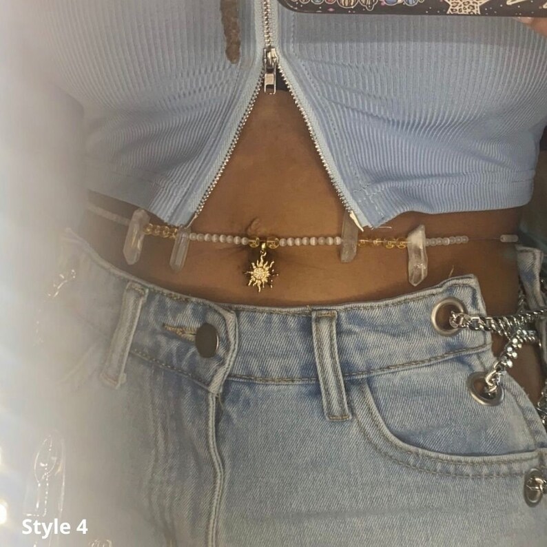 Crystal Waist Beads Etsy