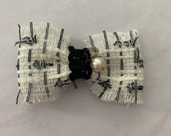 Tweed Dog Hair Bow