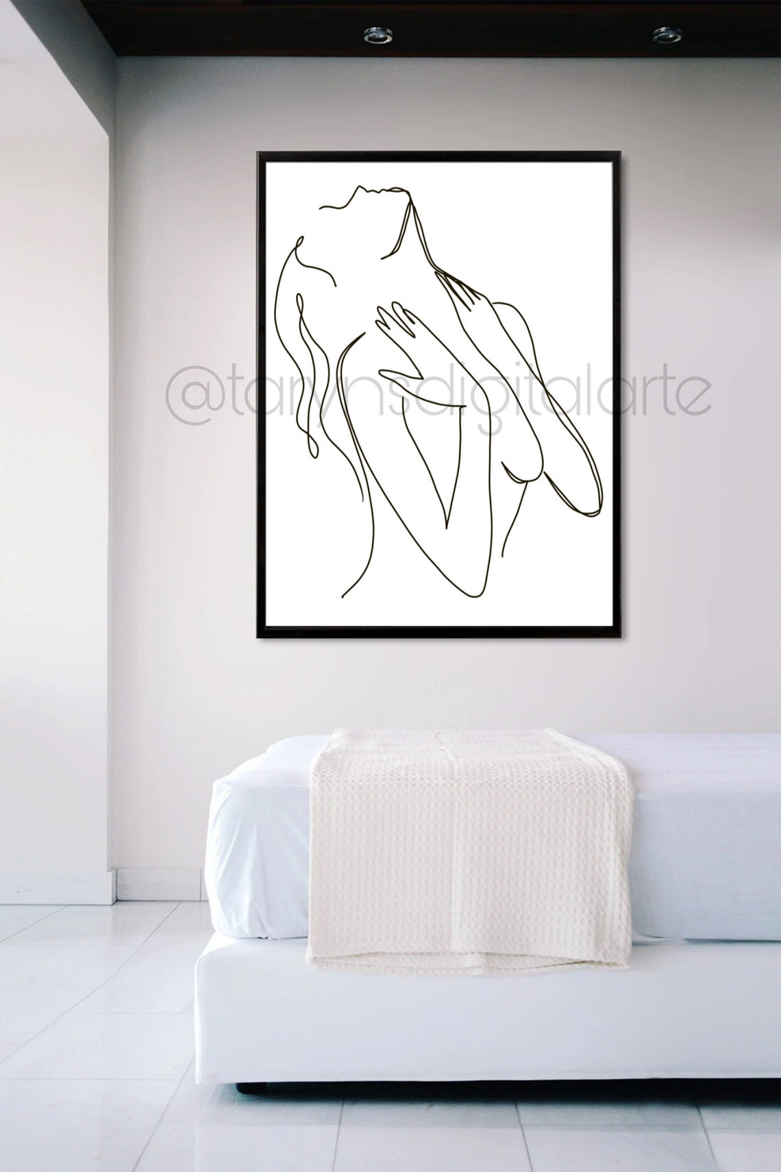 Line Art Prints Home Decor Line Drawing Printable Art Etsy