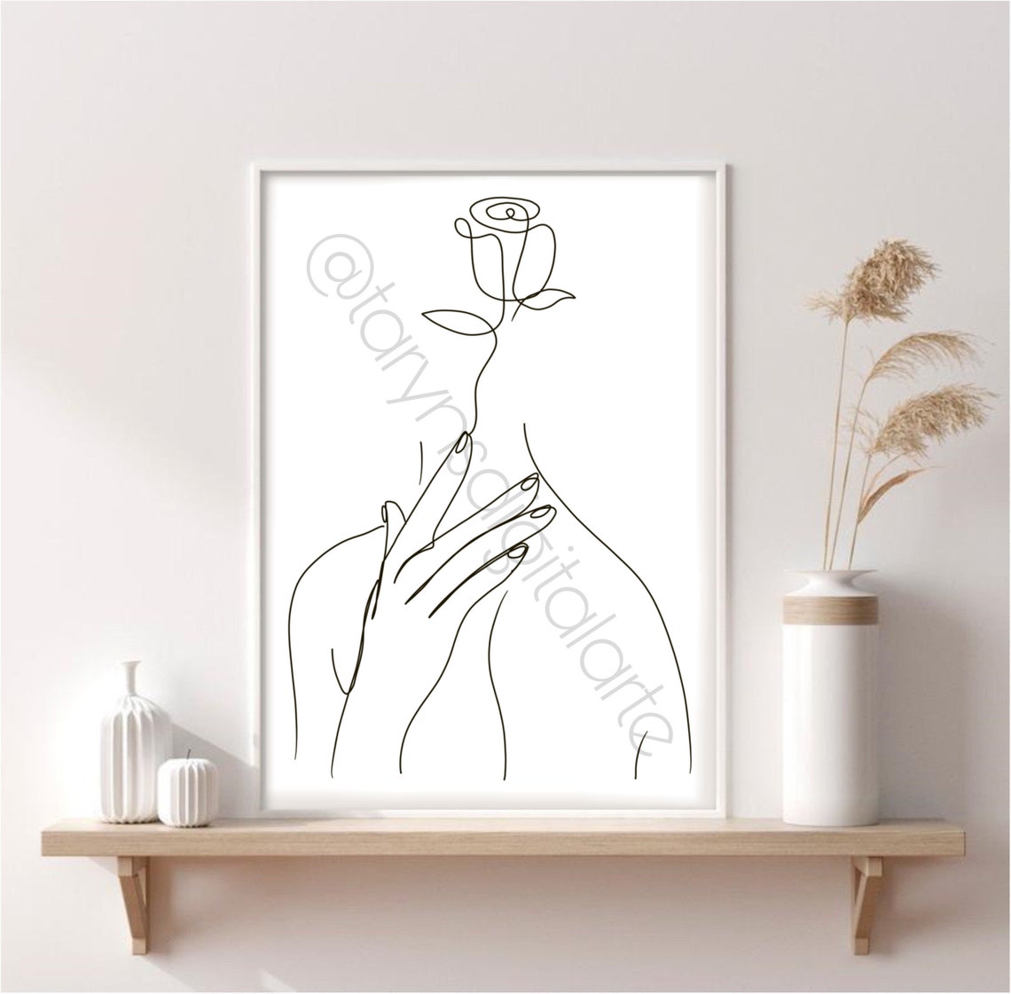 Line Art Prints Home Decor Line Drawing Printable Art Etsy