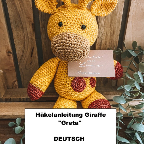 Pdf-Häkelanleitung Giraffe "Greta" in DEUTSCH