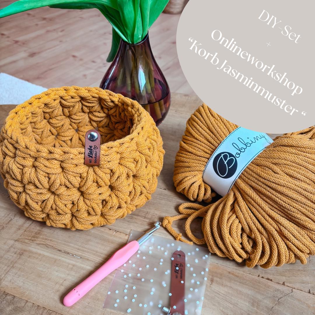 Online workshop + DIY set "Basket Jasmine Pattern"