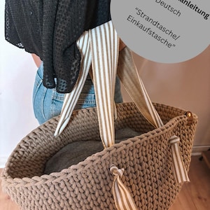 Patrón de crochet en PDF para bolso de playa o de compras