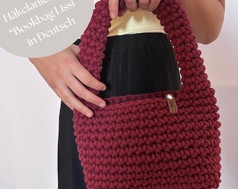 PDF crochet pattern Bookbag "Lissi" in German