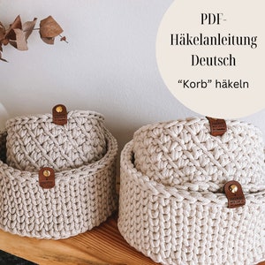 PDF crochet pattern basket in German