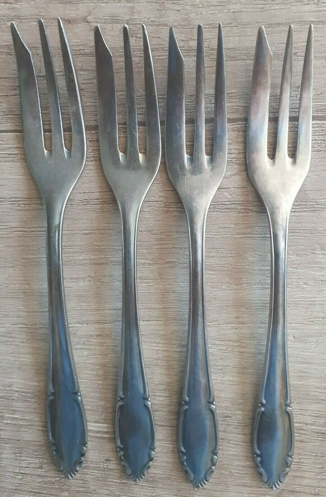 Set of 4 Vintage stainless steel English FORKS Cake/dessert Etsy