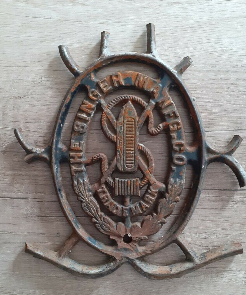 Singer Sewing Machine Logo Emblem Vintage 1906 Etsy