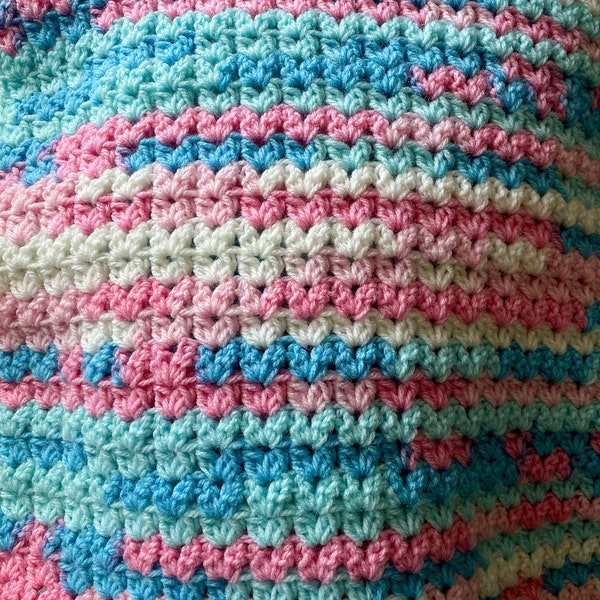 Baby Blanket Pattern Beginner  Beginner Baby Blanket Crochet Easy Crochet Baby Blanket Pattern Lion Brand Ice Cream Big Scoop Pattern