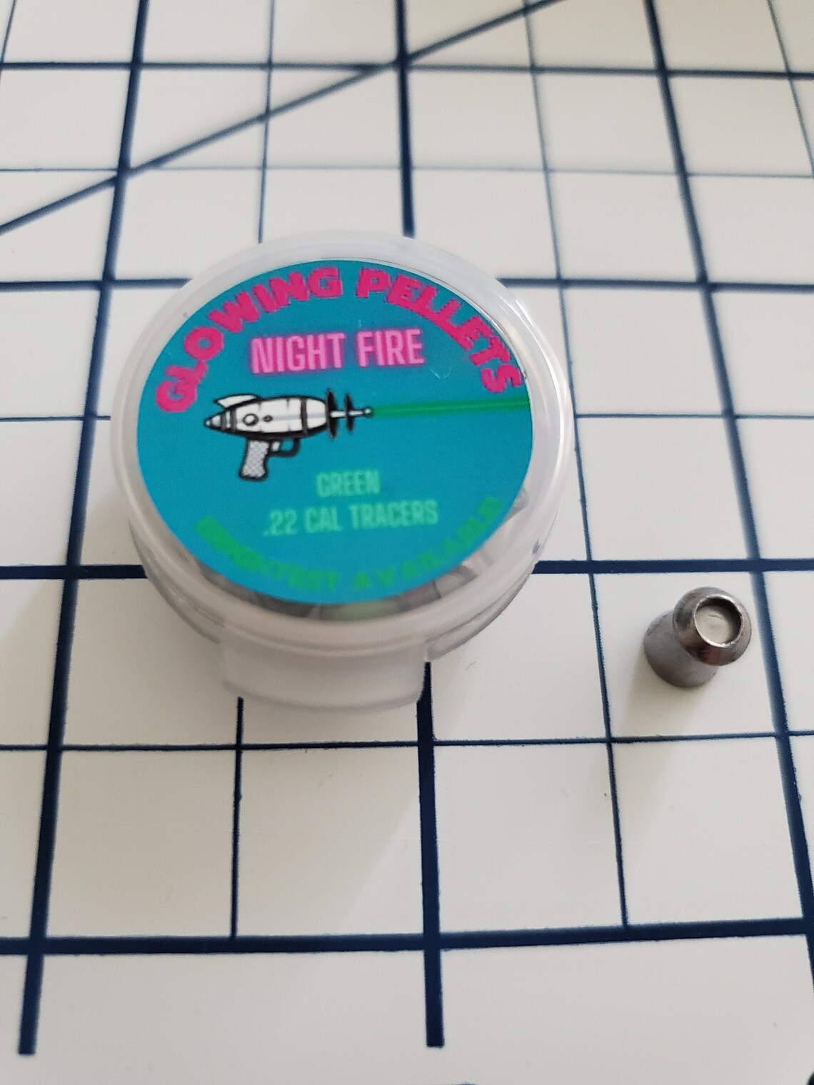 Air Gun Pellets Glow in the Dark Tracer .22 Caliber Pellets Etsy
