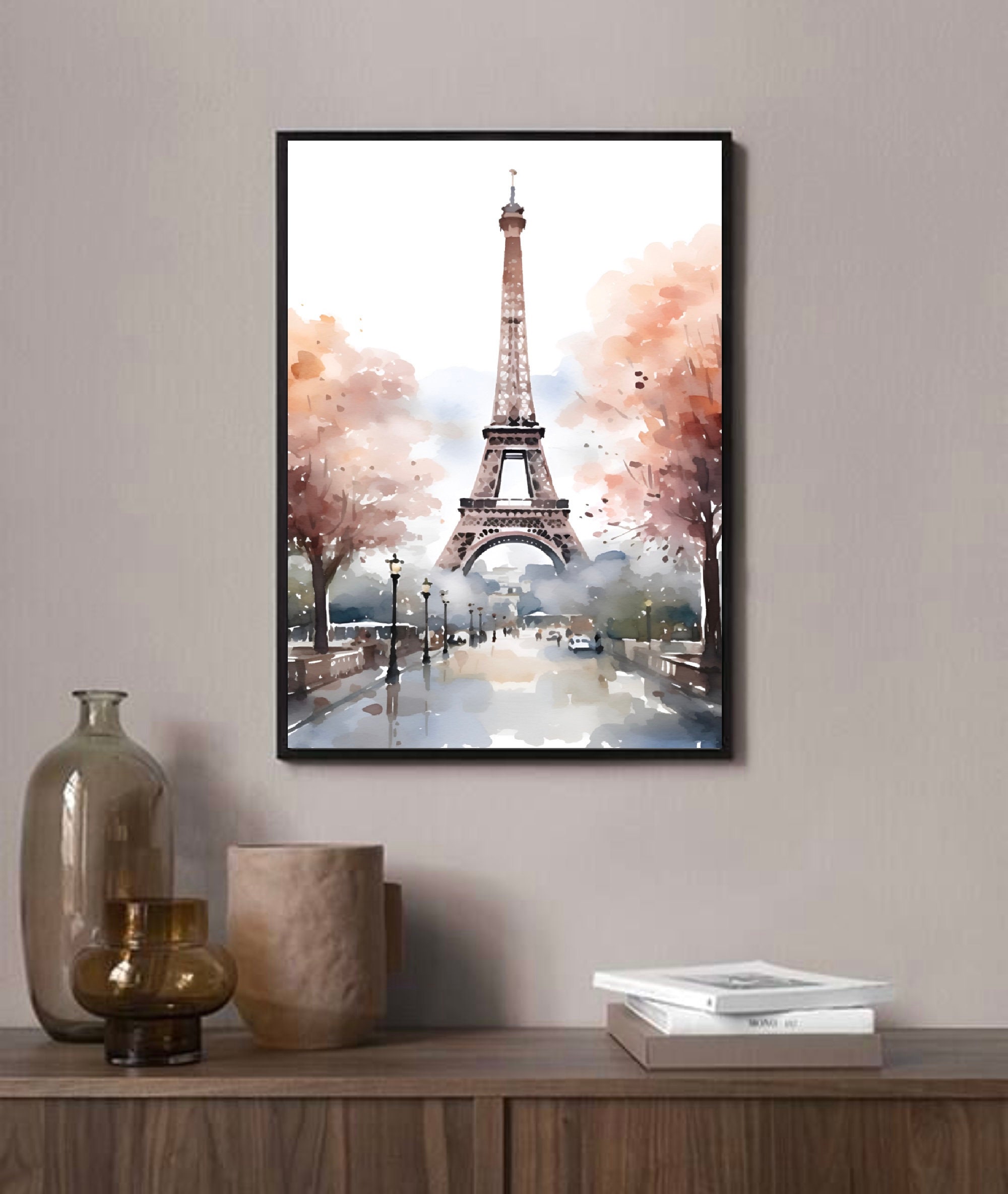 Paris Poster, Paris Wall Decor, Eiffel Tower Decor, Eiffel Tower Poster, Vintage Travel Posters, Travel Canvas, Travel Wall Art, Travel Posters Europe, Travel Gift, Home Decor Wall Art (Paris Art