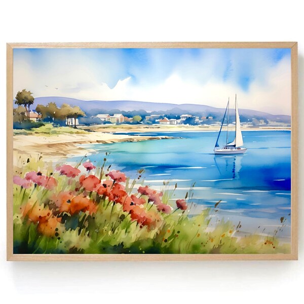 Modern Beach Art - Etsy