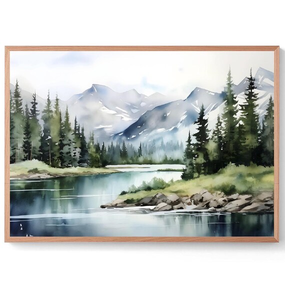 Yoho National Park Art Canadian Rockies Landscape Large