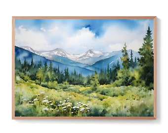 絵画 Mountain Landscape Fall Mountain Landscape III – TheGOATWallArt