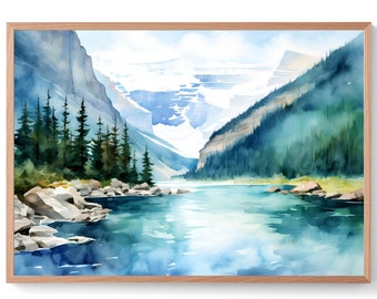 Banff National Park Art Canadian Mountains Landscape Large