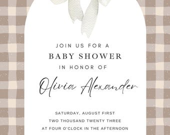 Gender Neutral Baby Shower Invitation