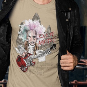 Amadeus shirt, Falco Shirt, Mozart t shirt, 80s Shirt, 80s Music, 80s Retro, mtv shirts, New Wave T shirt, Pop Rock T shirt, Soft T shirt