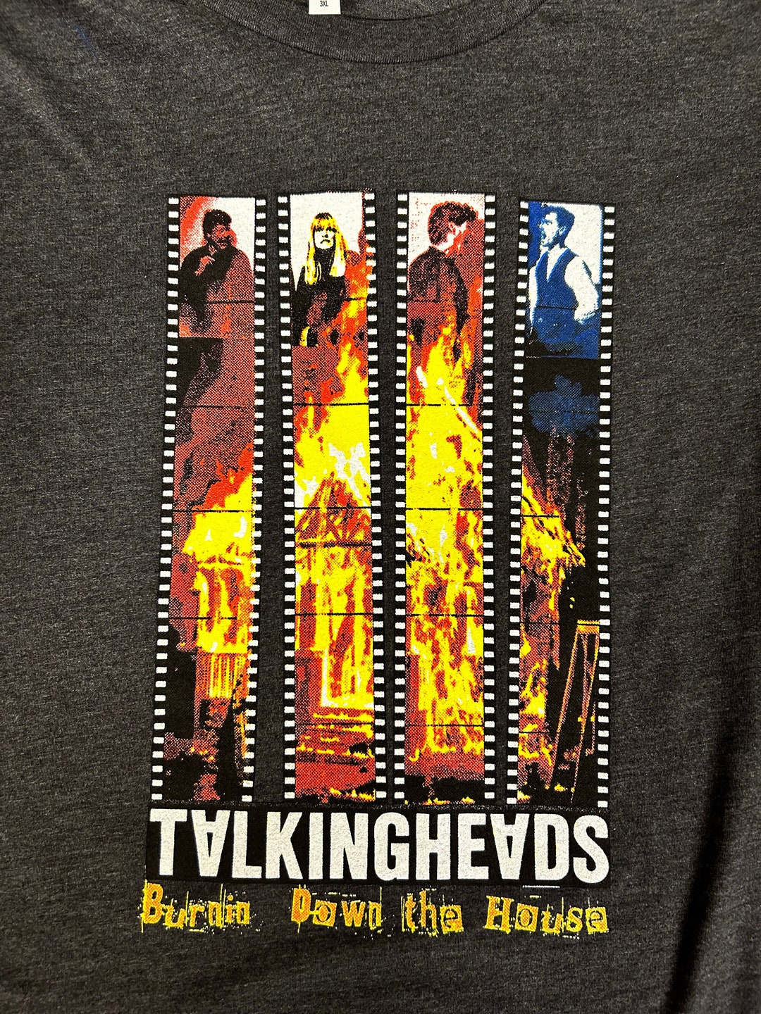 Talking Heads T Shirt, Burning Down the House, 80s Shirt-classic Rock