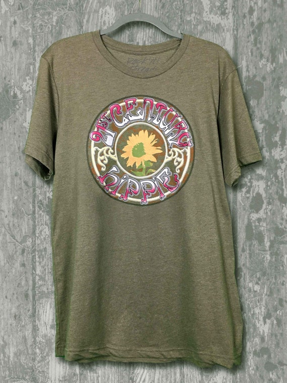 Grateful Dead Style Retro Hippie shirt, 60s retro Pyschedelic Boho T-shirt, Woodstock Style shirt, Soft 52/48 Airlume Combed Cotton/Poly