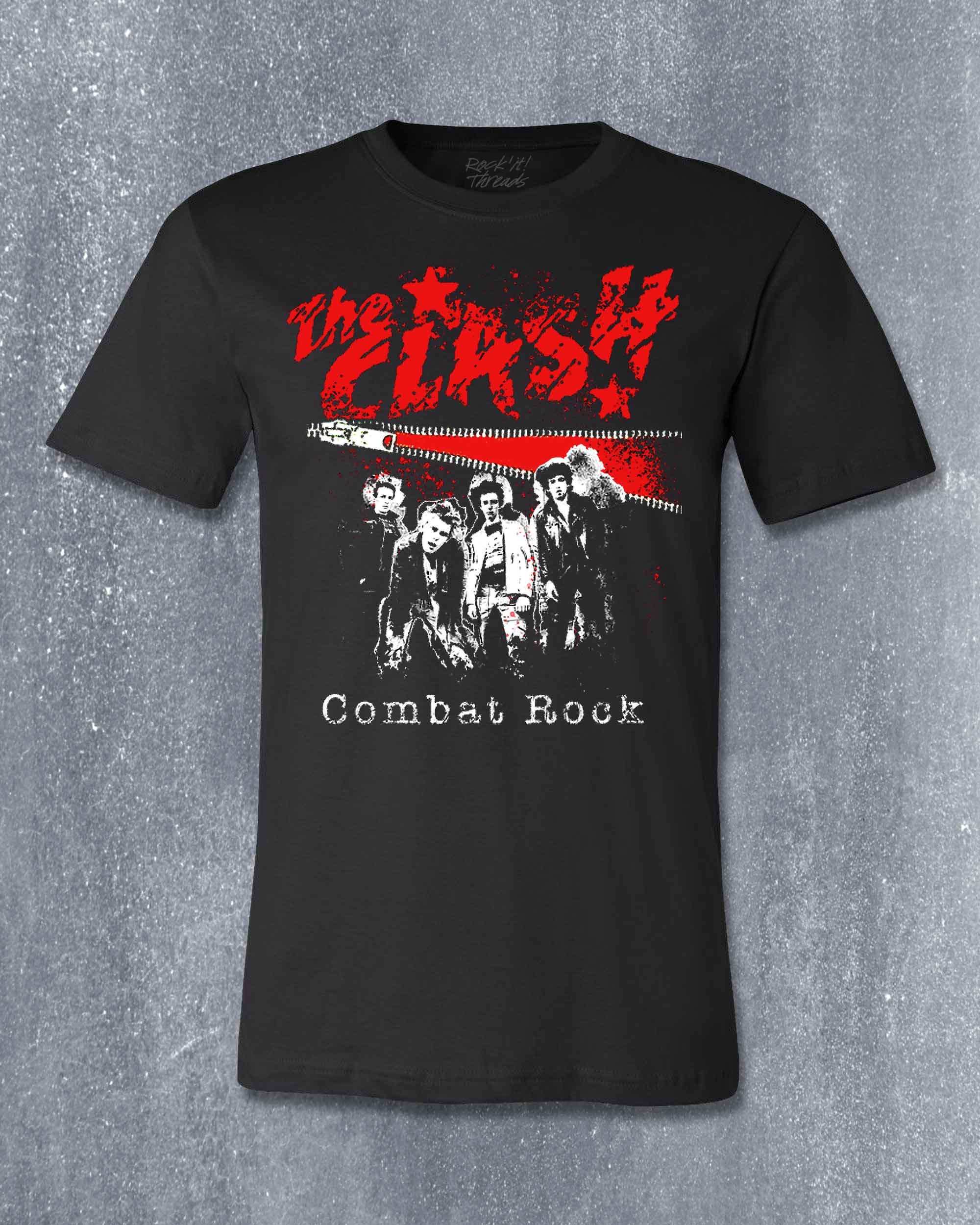 The Clash T Shirt-punk, Combat Rock, 80s Punk Rock Music The Clash T Shirt-punk, Combat Rock, 80s Punk Rock Music
