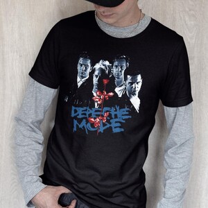 Young guy sporting the T-Shirt with the Depeche Mode design.