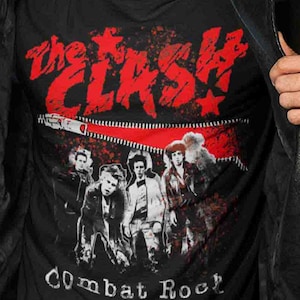 The Clash t shirt-Punk, Combat Rock, 80s Punk Rock Music, Classic Rock Tshirt for women, Joe Strummer, love 80s music, MTV music, gift shirt