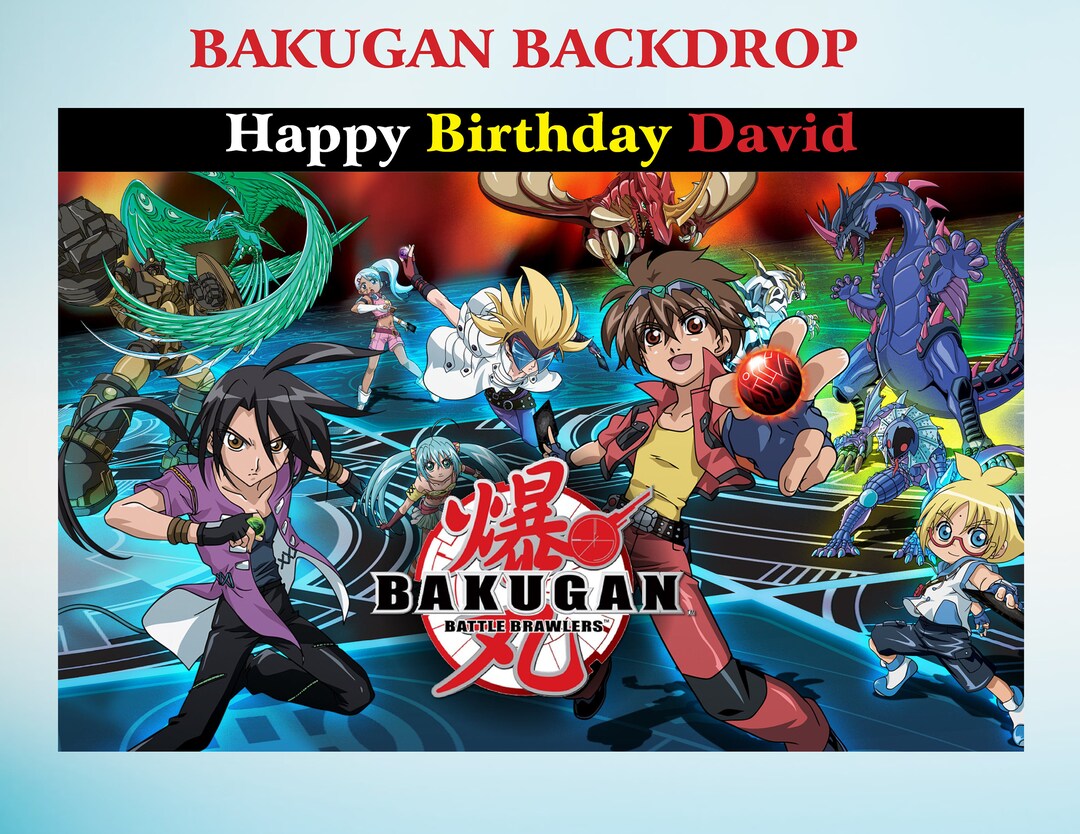 Bakugan Backdrop, Bakugan Party, Bakugan Birthday Printable Etsy