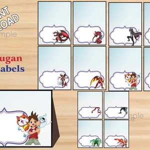 Instant download Bakugan food labels ,  Bakugan party, Bakugan birthday – Printable
