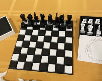 3D Printed Music Themed Chess Set