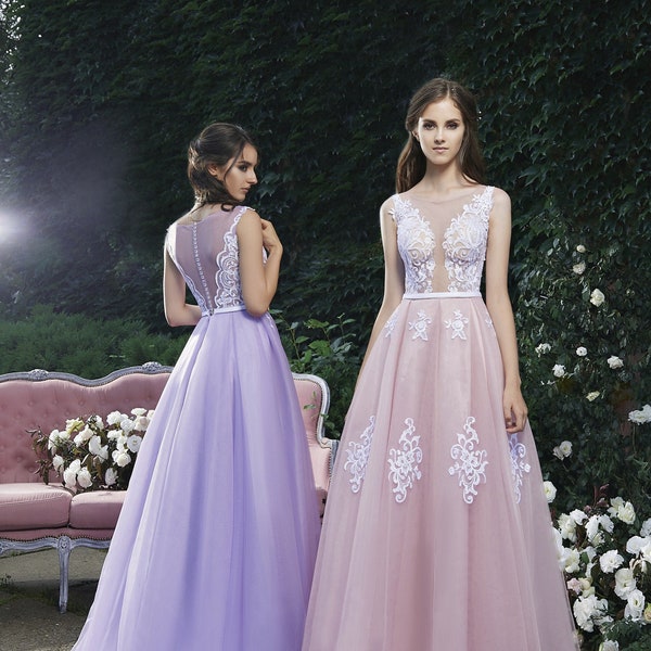 Pastel Color Dress Etsy