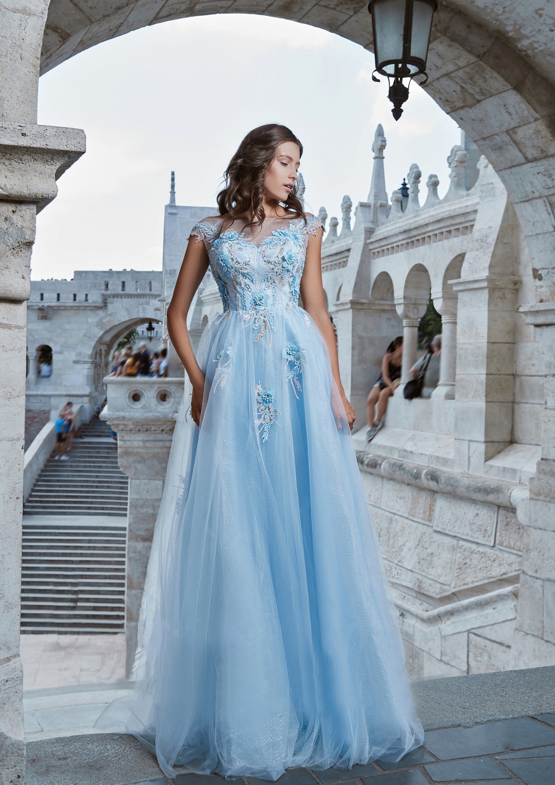 Vestido De Noche Azul Cielo Vestido Largo De Dama De Honor México | Vestido De Noche Azul Cielo Vestido Largo De Dama De Honor México |