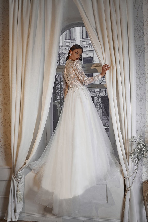 Modest church wedding clearance dresses
