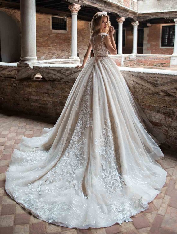 Sparkle Dress Light Weight Wedding Dress Bohemian Wedding Dress
