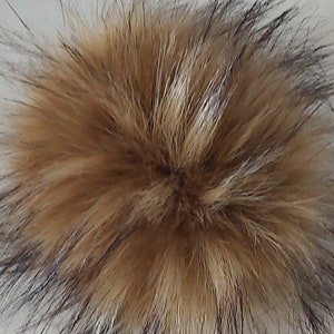 Beige Vegan Kunstpelz Pom Pom: Weich, Flauschig