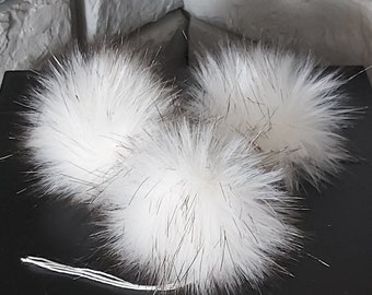 Lapin Angora, fausse fourrure, 5-6CM,( Wihite) Poil très doux et court, idéal pour un chapeau d'enfant, de haute qualité.