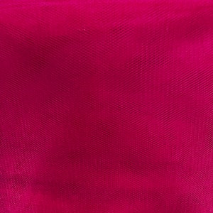 Fuchsia Tulle Fabric 58&quot; Wide Solid Tulle fabric for Costumes Tutu Fabric Party Decor Tulle by the Yard