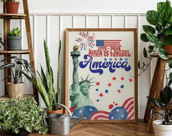 USA 250th Anniversary Digital Print