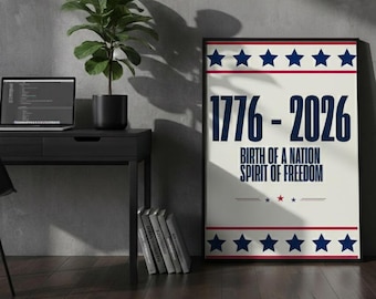 USA 250th Anniversary Digital Print