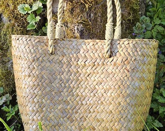 Mini Handmade Krajood Woven Bag 6x6"