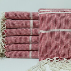 Wedding Gift Towel,Red Towel,Turkish Towel,38&quot;x69&quot;,Beach Towel,Traditional Towel,Hammam Towel,Bulk Towel,Bachelorette Gift,Pool Towel,57LF29