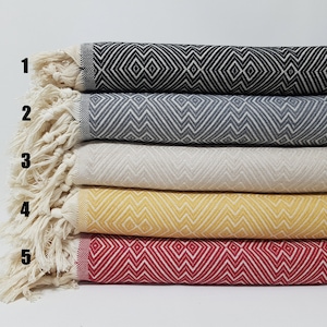 Bed Cover,Diamond Pattern Blanket,Turkish Bedspread,79&quot;x100&quot;,Turkish Blankets,Beach Throw,Cotton Blankets,Picnic Blanket,Gift Blanket,32KT51