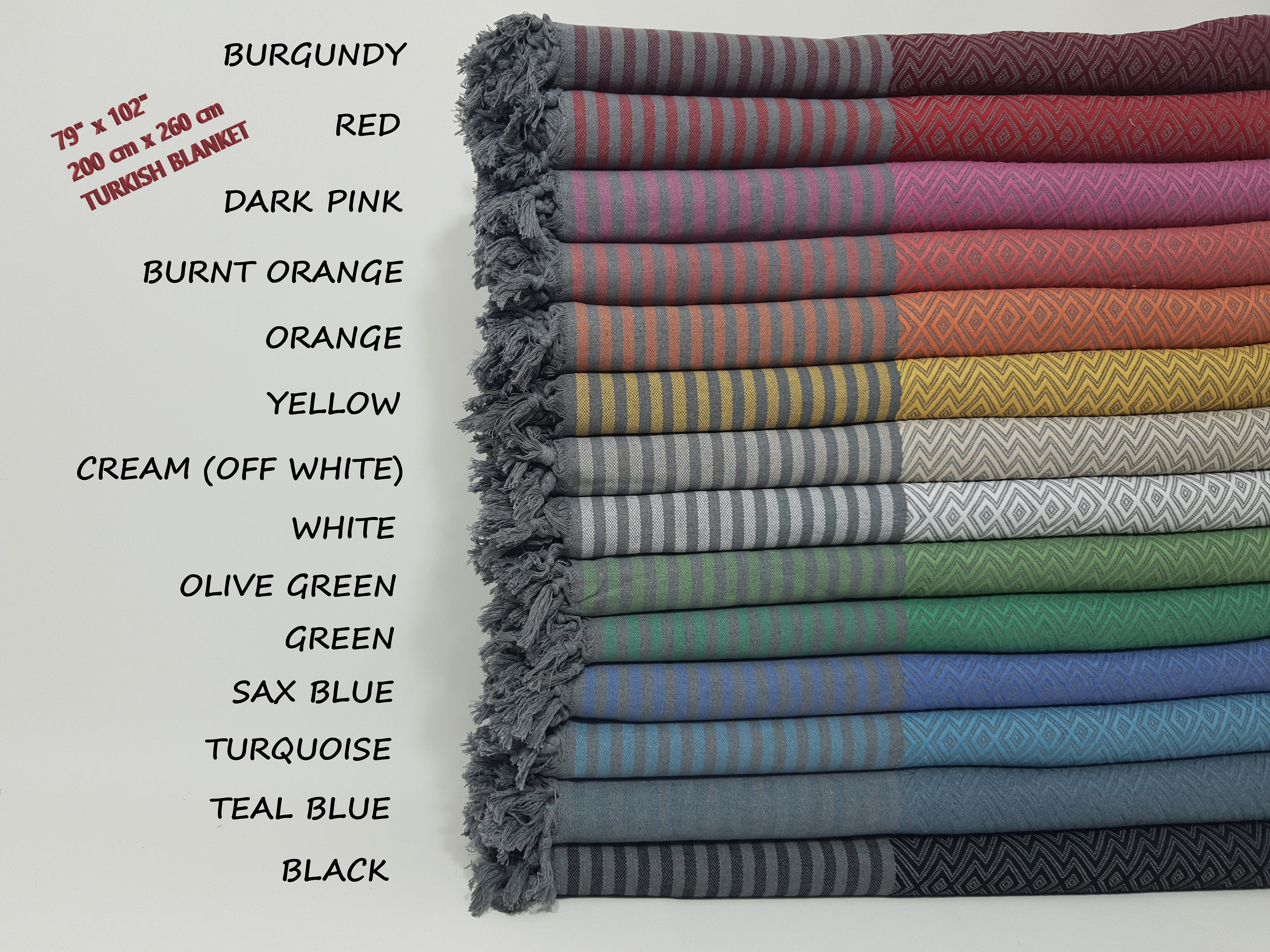 Türkische Tagesdecke, Bettüberwurf, Picknickdecke, Strandwurf, 200 x 260 cm, Türkische Decke, Geschenkdecke, Warme Decke, Sofabezug, Handgemachte Decke
