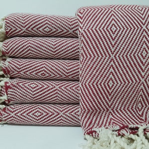 Gift Towel,Anatolian Towel,Burgundy Towel,Turkish Towel,40&quot;x70&quot; Peshtemal,Beach Towel,Bath Towel,Picnic Towel,Hotel Towel,Yoga Towel,57LF27