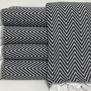 Stylish Blanket,Soft Blanket,Black Blanket,Turkish Bedspread,79"x89",Turkish Blanket,Picnic Throw,Beach Throw,Home Decor Blanket,32KT48