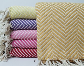 Bath Towel,Soft Towel,Luxury Towel,Turkish Towel,40"x70" Peshtemal,Absorbent Towel,Organic Towel,Herringbone Towel,Decorative Towel,57LF28