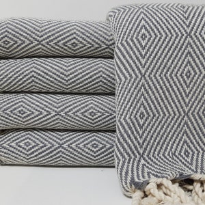 Organic Towel,Beach Towel,Gray Towel,Turkish Towel,Pool Towel,40&quot;x70&quot; Peshtemal,Table Throw,Curtain Towel,Housewarming Gift,Spa Towel,57LF27