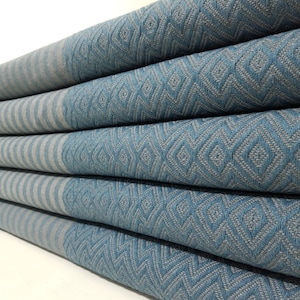 Teal Color Blanket, Turkish Bedspread, 79&quot;x102&quot;, Turkish Blanket, Bed Cover, Sofa Cover, Soft Blanket, Organic Blanket, Gift Blanket, 32KT50